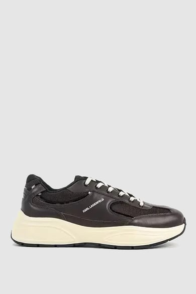 ΠΑΠΟΥΤΣΙΑ KARL LAGERFELD - 444 DARK BROWN LEATHER & TEXTILE